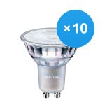Mehrfachpackung 10x Philips MASTER Value LED Spot GU10 PAR16 4.9W 380lm 60D - 940 Kaltweiß | Höchste Farbwiedergabe - Dimmbar - Ersatz für 50W