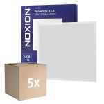 Mehrfachpackung 5x Noxion LED Panel Ecowhite V3.0 36W 3700lm - 840 Kaltweiß | 60x60cm - UGR <19
