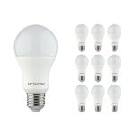 Mehrfachpackung 10x Noxion Lucent Classic LED E27 Birne Matt 9.5W 1055lm - 830 Warmweiß | Ersatz für 75W