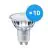 Mehrfachpackung 10x Philips LEDspot MV Value GU10 4.9W 940 60D (MASTER) | Höchste Farbwiedergabe - Kaltweiß - Dimmbar - Ersatz für 50W
