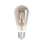 WiZ Smart LED E27 Edison Fadenlampe Smoke 6.5W 400lm - 820-850 Abstimmbares Weiß | Dimmbar - Ersatz Für 35W