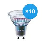 Mehrfachpackung 10x Philips LEDspot ExpertColor GU10 3.9W 930 25D (MASTER) | Höchste Farbwiedergabe - Warmweiß - Dimmbar - Ersatz für 35W
