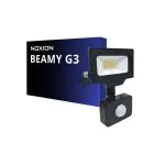 Noxion LED-Scheinwerfer Beamy G3.1 Schwarz 10W 1100lm 100D - 830 Warmweiß | IP65 - Bewegungs- und Lichtsensor - Symmetrisch 