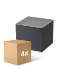 Mehrfachpackung 4x D'Lite Elingen Wandleuchte Solar Schwarz Up & Down - 830 Warmweiß | IP54 - Bewegungssensor