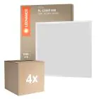 Mehrfachpackung 4x Ledvance LED Panel Compact Aluminium Weiß 33W 3630lm - 840 Kaltweiß | 60x60cm - UGR < 19