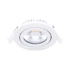 Noxion LED schwenkbar Slim Spot Weiß Rund 6W 520lm 60D - 927 Extra Warmweiß | 85mm - IP54 - Dimmbar - Höchste Farbwiedergabe